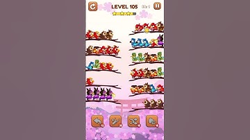 Bird Sort 2: Color Puzzle Level 105 #games #gaming #gameplay