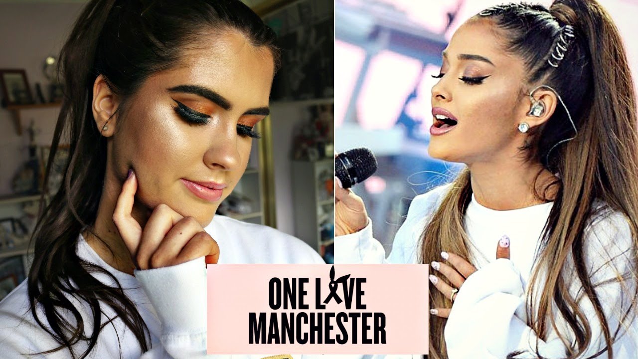 ARIANA GRANDE ONE LOVE MANCHESTER MAKEUP TUTORIAL YouTube