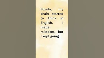 How I Trained My Brain to Speak English #speakconfidentenglish #speakingeveryday #englishlanguage