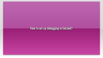 How to set up debugging in GoLand?