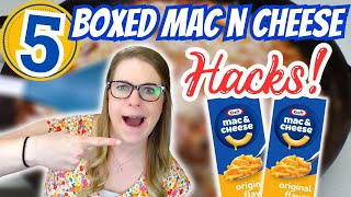 5 INCREDIBLY BRILLIANT Boxed Mac and cheese Hacks | Dinner Recipes that are SUPER EASY & Delicious!!