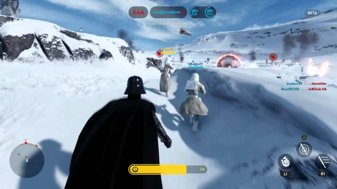 STAR WARS Battlefront Beta Darth Vader Im poop YouTube