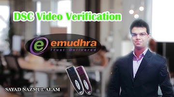 eMudhra DSC Video Verification Hindi Tutorial | eMudhra Video Recording