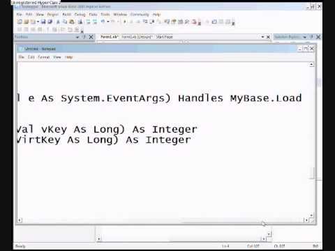 Visual Basic 2005 invisible keylogger with email function!