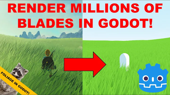 How to Render MILLIONS of Blades of Grass Efficiently in Godot (godot 3.X)