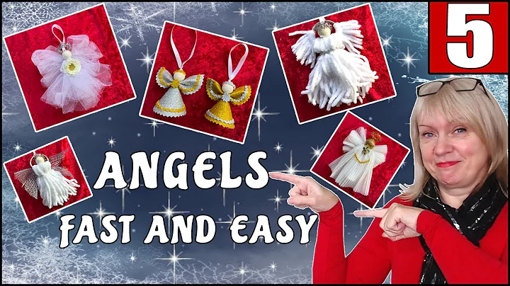5 budget friendly  Christmas angels fast and easy. You can make these! Beginner craft.