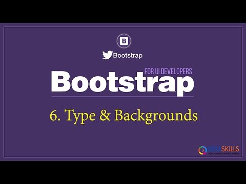 Bootstrap Typography and Background Classes Overview