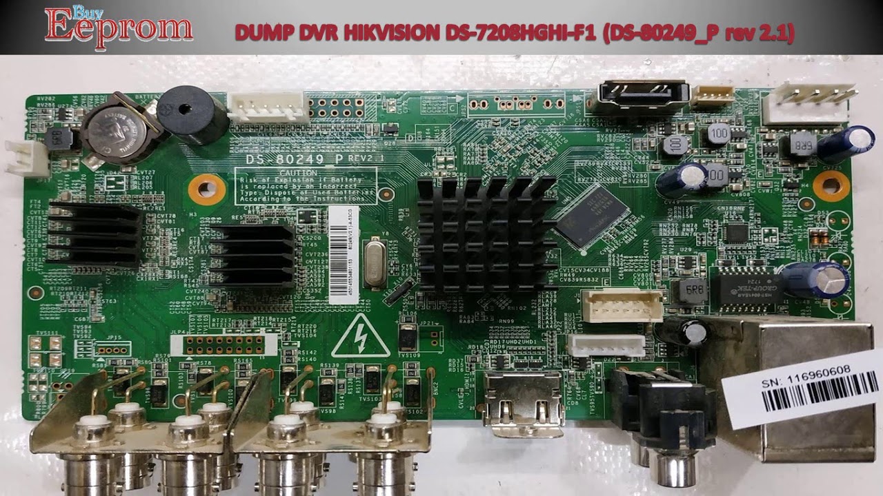 Dump Dvr Hikvision Ds 78hghi F1 Ds P Rev 2 1 Youtube