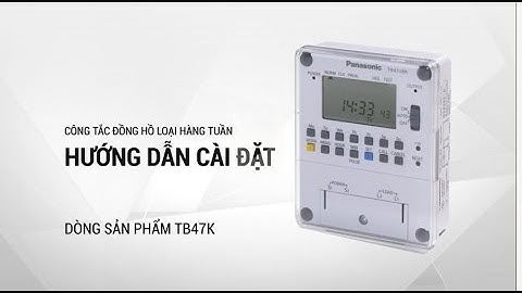 Công tắc đồng hồ Panasonic TB47K - Làm chủ thời gian, an toàn mọi lúc
