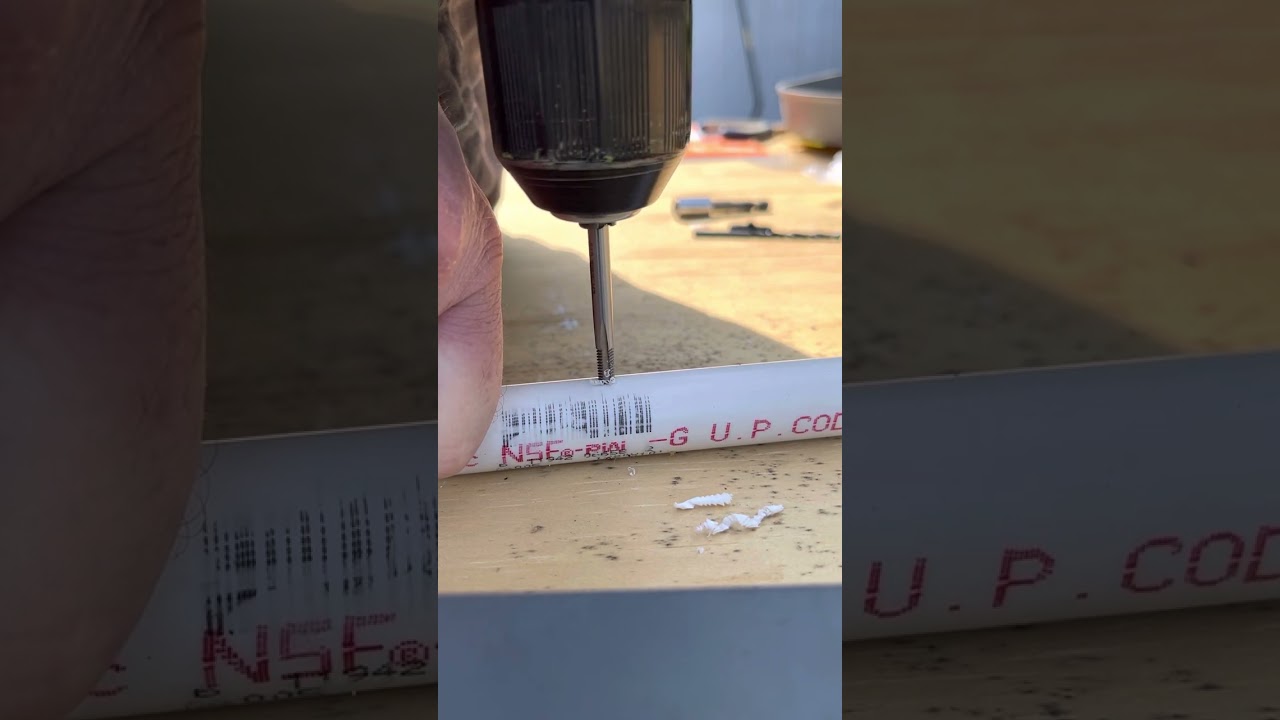 How to connect 1/4” tubing to PVC pipe.