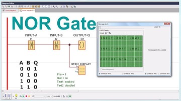 NOR Gate Logic Gates PLC Program using Siemens LOGO Software