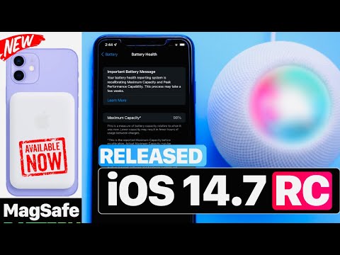 iOS 14.7 RC RELEASED with Wifi Fix, New MagSafe Battery Pack & More…