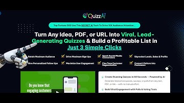 Quizz AI Demo: Instantly Generate Lead-Boosting Quizzes from Any Content with This Smart AI Tool