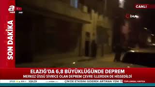Elazığda 6,8 Büyüklüğünde Deprem