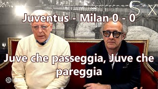 Juventus - Milan 0 - 0. Juve che passeggia, Juve che pareggia