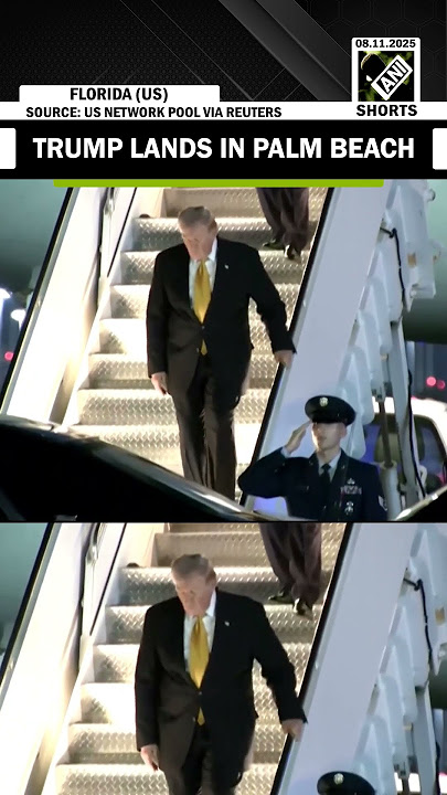 US President Trump arrives in Palm Beach for weekend at Mar-a-Lago