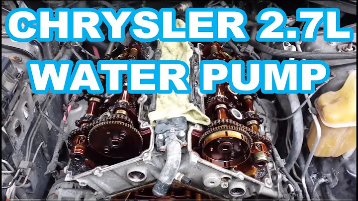 WATER PUMP REPLACEMENT CHRYSLER 2.7L ENGINE  OVERVIEW not a how to intrepid avenger dodge charger