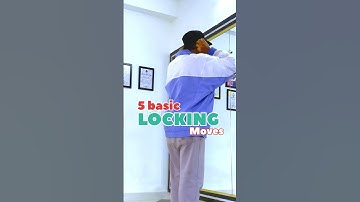 5 basic locking moves for beginner #dance #shorts