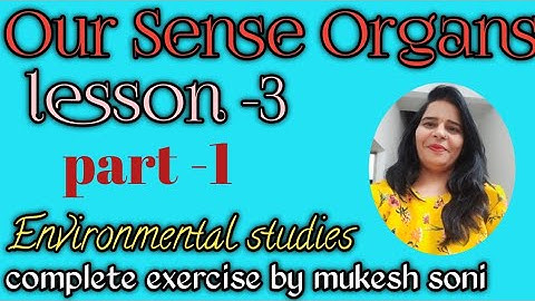 class -4,Lesson-3,OUR SENSE ORGANS,Part-1,Environmental study, Mittsure ,line to line explanation