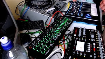 "Conditional trigs" // Elektron Octatrack, Roland System-1m, Roland JV2080, Novation Bass Station 2
