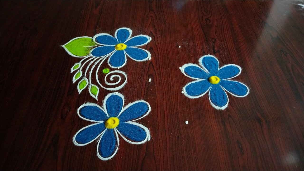 Special Festival Rangoli designs with (5*3) and (7*4) dot's