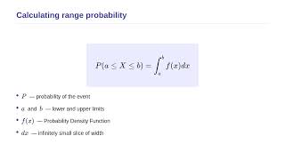 Probability Theory and Statistics - Continuous Random Variables
