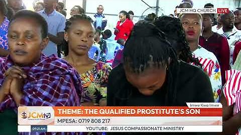 JCM ENCOURAGEMENT SUNDAY THEME: THE QUALIFIED PROSTITUTE'S SON