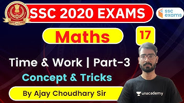 4:00 PM - SSC 2020 Exam | Maths by Ajay Chaudhary | Time & Work