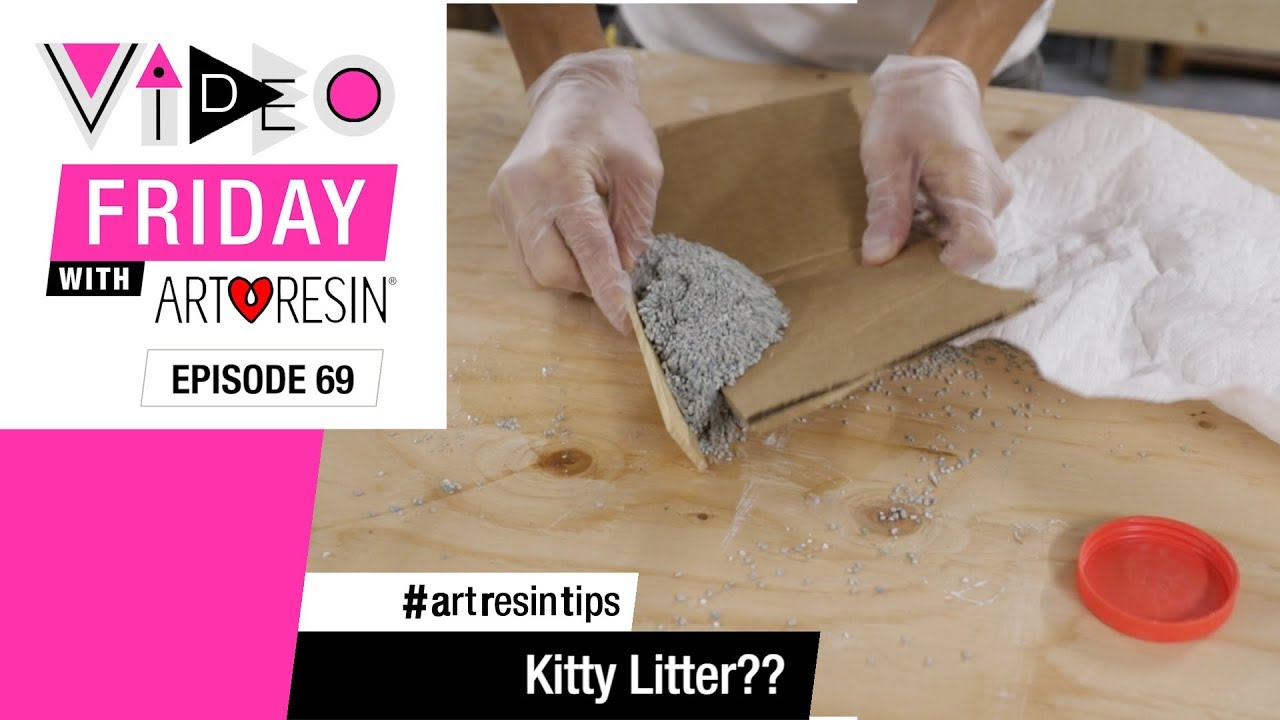 Kitty Litter Helps Clean Up Epoxy Resin Spills YouTube