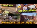 Home construction update flooring start huge bathroom  his hardwork  pemas channel