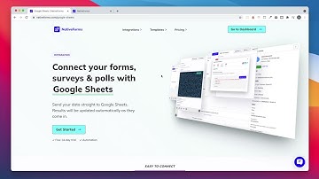 NativeForms  / Google Sheets - Integration Preview