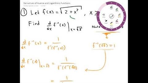 Derivatives of Inverse & Logarithmic Functions | Example 1 | Calculus for Life Sciences | Griti