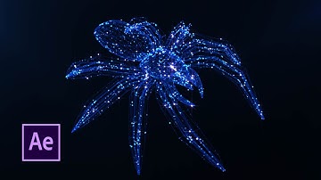 Trapcode FORM & PARTICLES OBJ Tutorial. SPIDER Brilliant. After Effects Tutorial.Motion Graphic