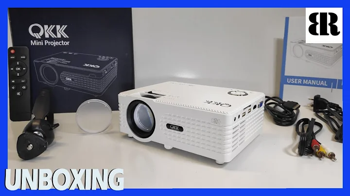 QKK 4200 Lumens Mini Projector Unboxing + Set Up