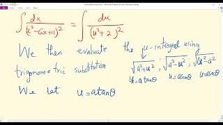 Integration  - Trigonometric  Substitution   Part  40  of 50