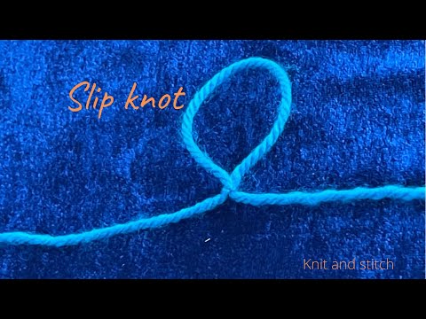 How To Make A Slip Knot Totally For Beginners in Hindi/Urdu knit and stitch