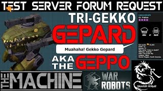 War Robots - Forum Member Test Server Request Video - Cake or Death - 12/12 Gekko Gepard