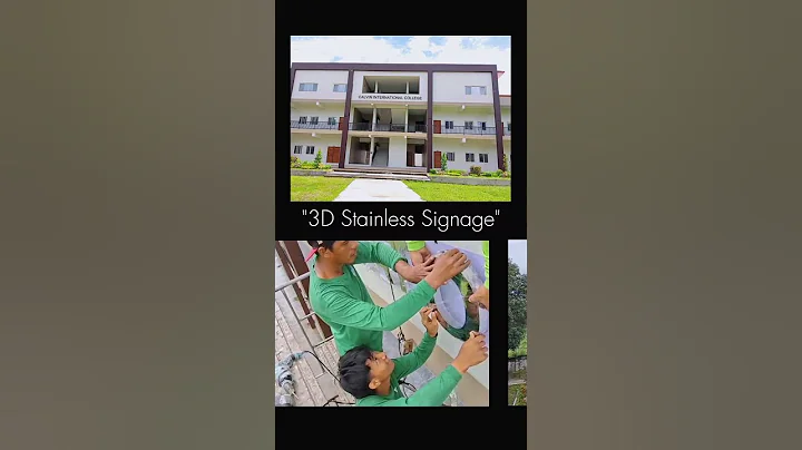 Elevate your brand to new heights with 3D STAINLESS SIGNAGE that inspires greatness ✨