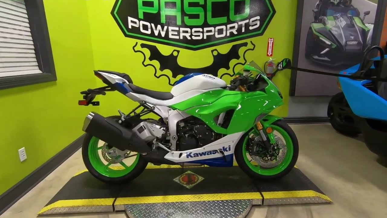 New Green 2024 Kawasaki NINJA ZX-6R 40TH ANNIVERSARY ABS