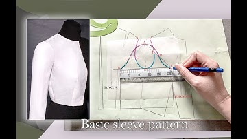 How To Draft Basic Bodice Pattern - Sleeve Drafting Tutorial
