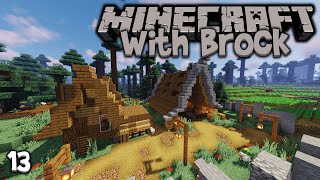 Chicken Coop and Cow Barn! - Minecraft 1.15 Survival (Ep. 13) - Minecraft with Brock