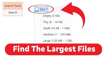 How to Find the Largest Files in Windows 10
