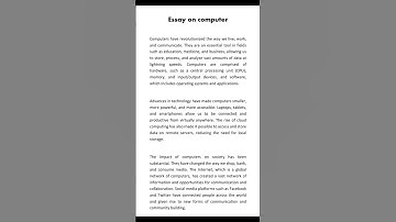 #Essay on computer #computer #essay #essaywriting #write #writing
