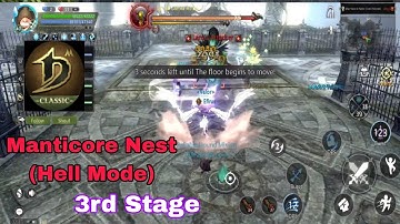Manticore Nest 3rd Stage (Hell Mode) • Dragon Nest M Classic | Bowmaster POV