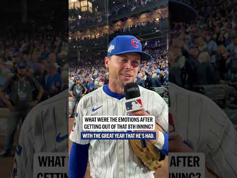 With Go, Cubs, Go blasting through the stands, Nico Hoerner weighs in on a critical Game 3 W 💪