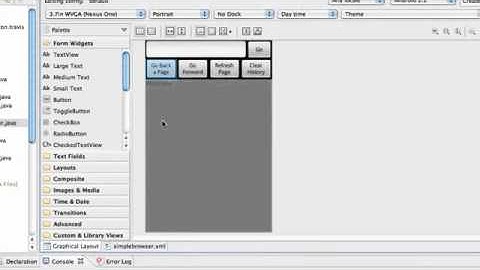 Android Application Development Tutorial - 89 - Create a Browser with WebView