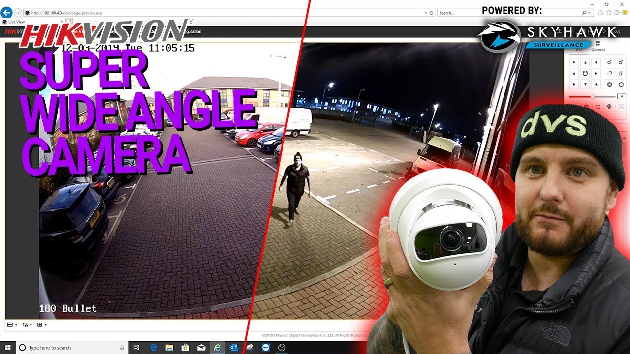 hikvision 180 degree ip camera