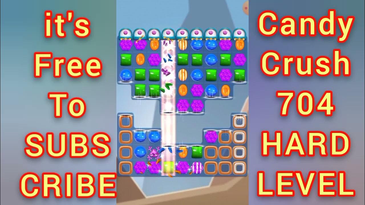 How To Play Level 704 In Candy Crush Saga candy crush Level 704 | Candy crush saga level gameplay 704 | how to