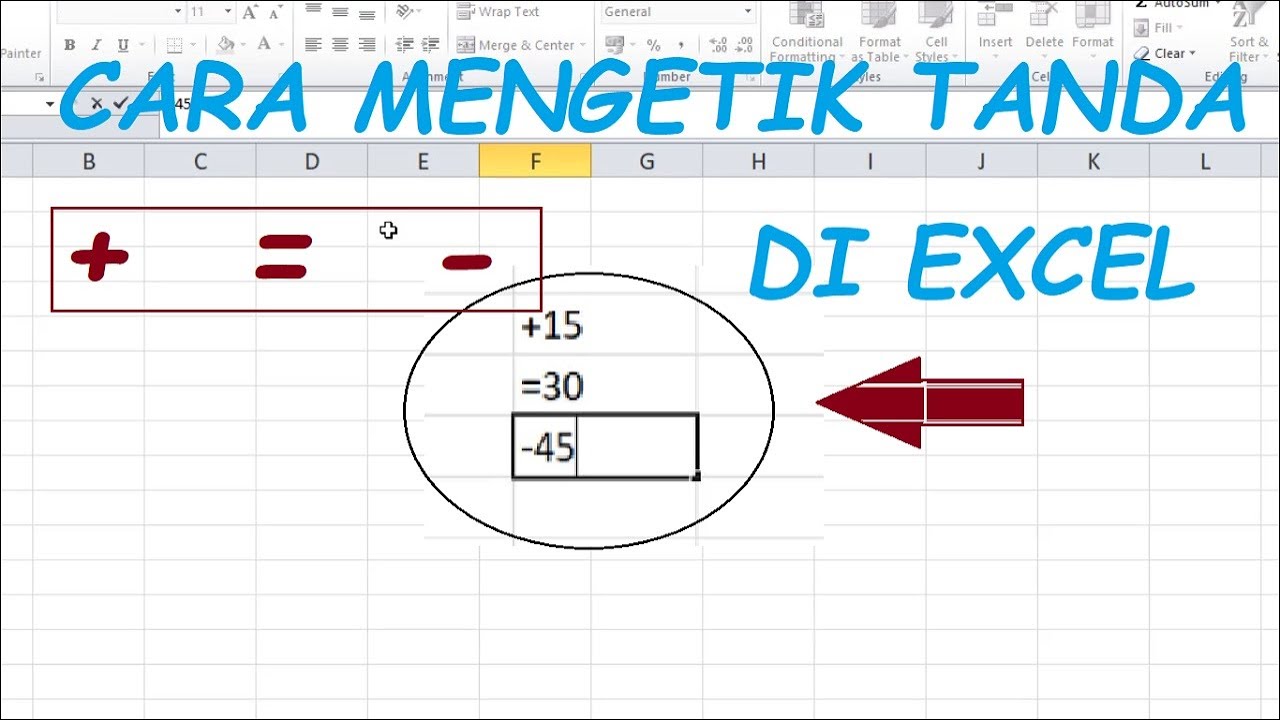 Cara Membuat Tanda Tambah Kurang Sama Dengan Agar Tidak Hilang Dan