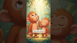 The Greedy Monkey & the Flying Apple ✨ | Minku Bandar Kids Adventure Story